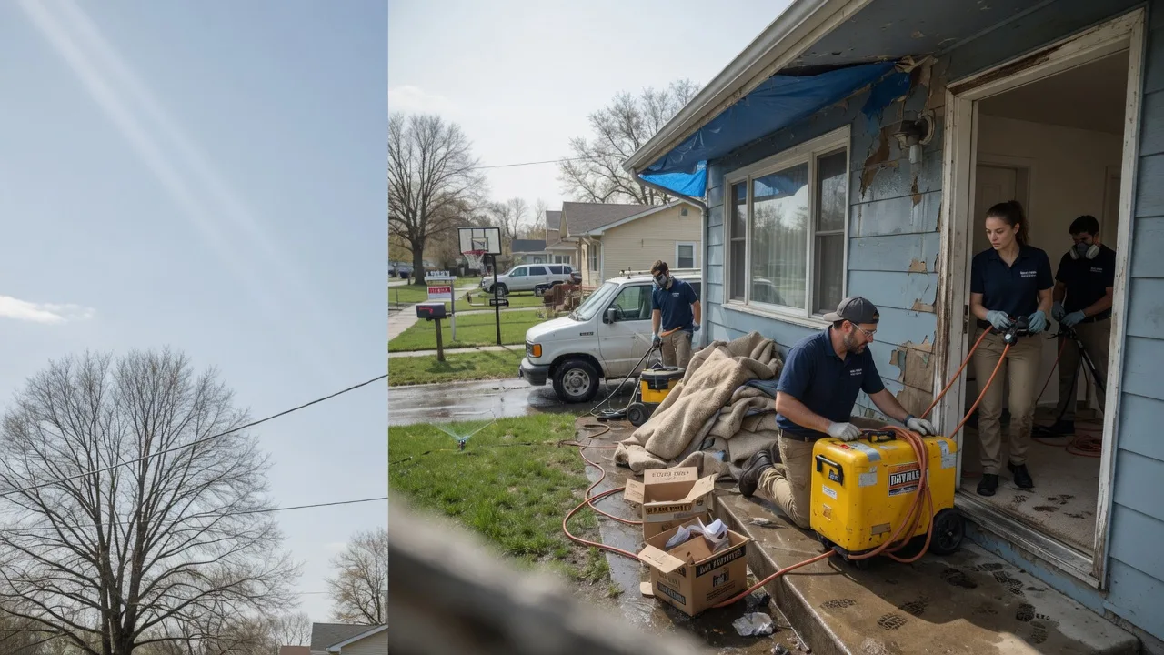 Basement Flood Cleanup in Linn, KS near me